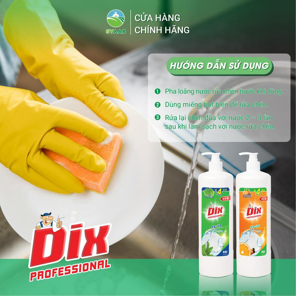 Nước rửa chén bát DIX - Tiêu chuẩn Nhật Bản - An toàn cho da tay
