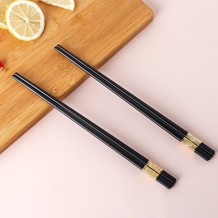 Bộ 10 Đôi Đũa Hợp Kim Mạ Vàng Bền Chắc Chắn SBK152