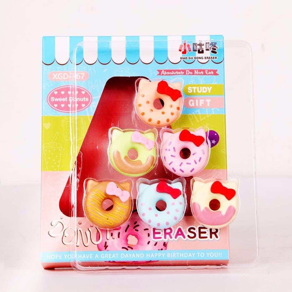 Gôm Tẩy Hình Bánh Donut / Mèo Dễ Thương Cho Học Sinh