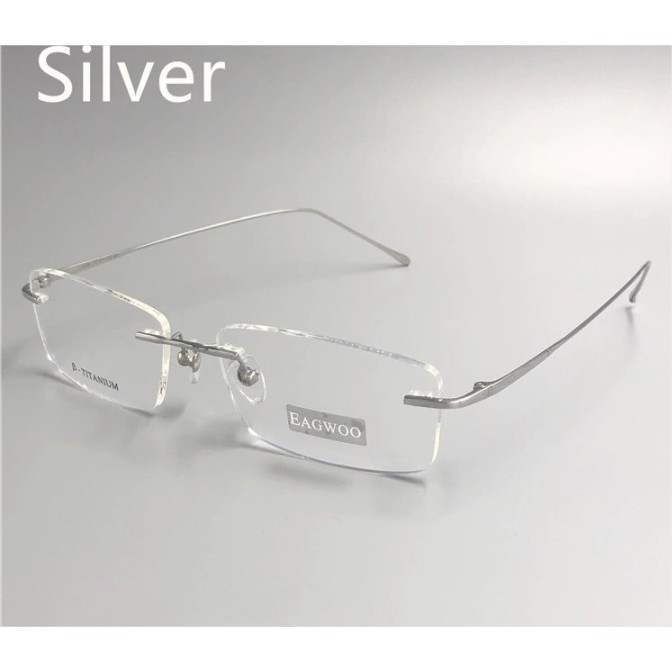 Gọng kính TITANIUM gọng khoan cao cấp VÀNG GOLD KT100UNIQUI sang trọng trẻ trung cao cấp  hàng Nhật