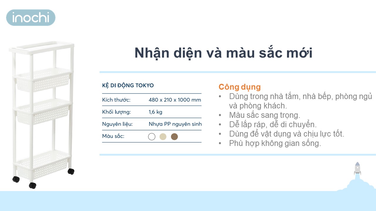[Mã BMBAU50 giảm 10% đơn 99k] Kệ đựng mỹ thẩm - Kệ Đa Năng - kệ đẩy di động - Phòng ngủ 4 tầng có bánh xe di động
