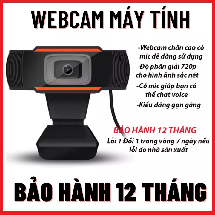 Webcam Máy Tính-Latop-Có Mic Full HD-Camera Học Online Qua ZOOM,