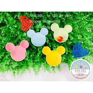 Bát ăn dặm gốm sứ hình Mickey cho bé 70ml