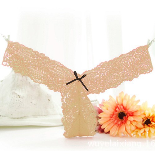 Quần lót lọt khe phối ren xuyên thấu quyến rũ 2106