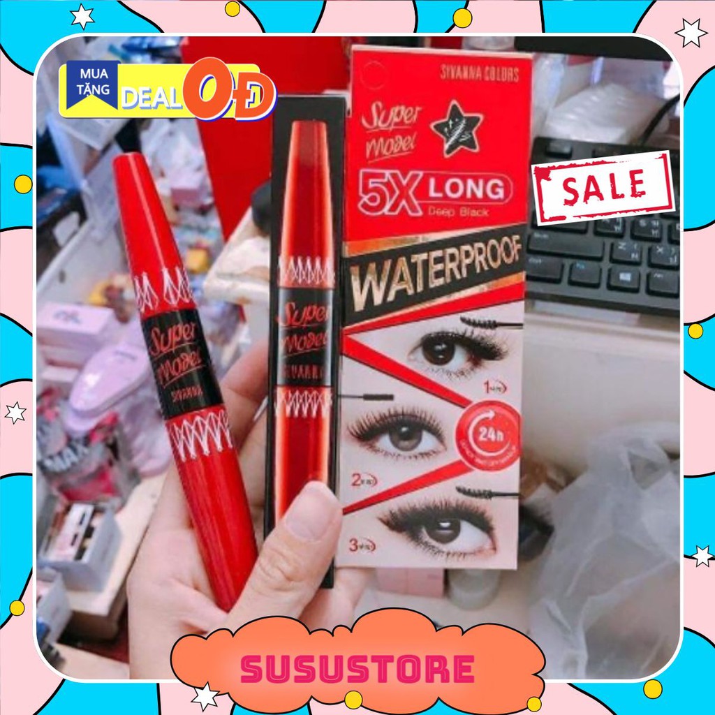 (Susustore)  Mascara X5 Long Siêu Dày Dài Mi _ Sivanna colors thái lan