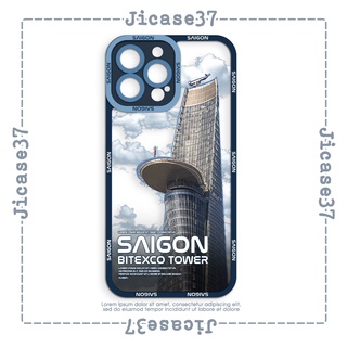 Ốp lưng iphone và samsung xiaomi oppo cạnh vuông Jicase Tháp Bitecco Sài Gòn 
