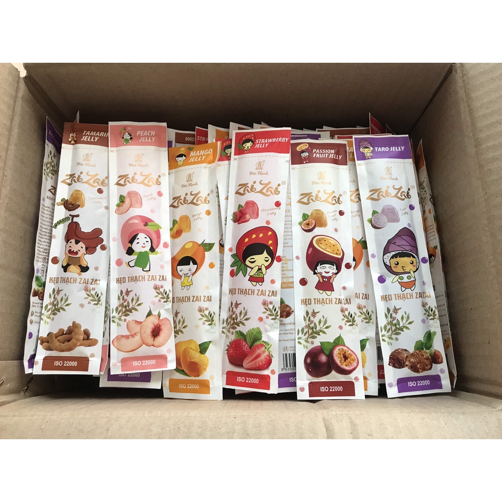 [ Phiên bản mới ] Combo 500g Thạch hoa quả Zai Zai