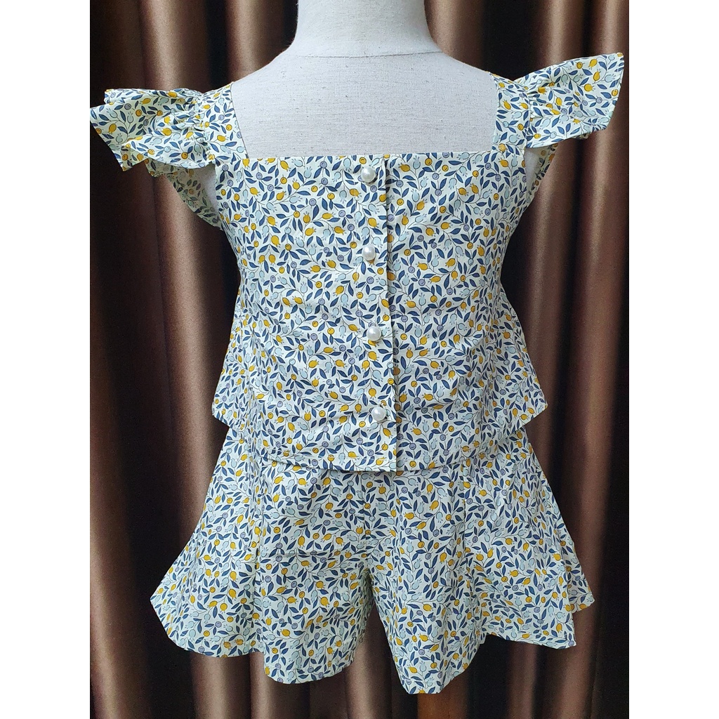 Set áo hai dây sát nách kèm quần olive cho bé gái dễ thương made in Korea thời trang trẻ em Hàn Quốc BABYKOREA