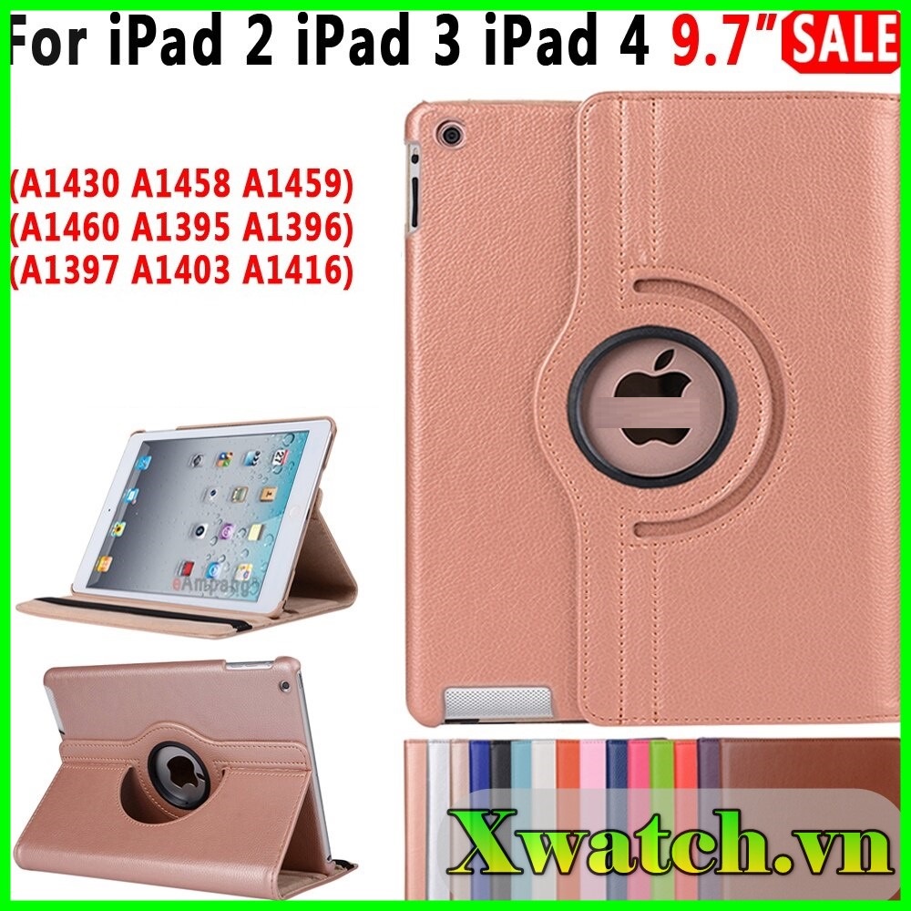 Bao da Xoay iPad 2 3 4 chống bụi, chống thấm