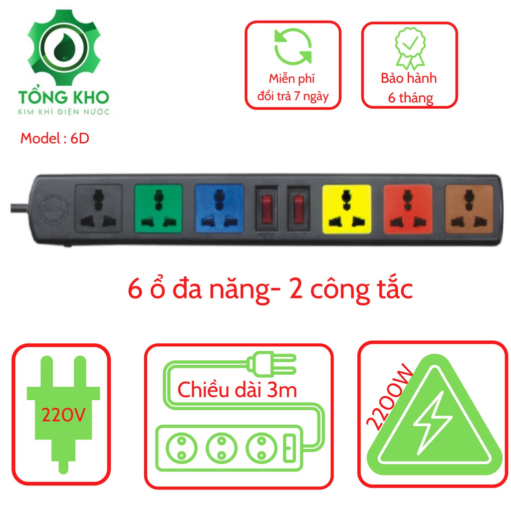 Ổ cắm điện LIOA đa chức năng, có công tắc, đa dạng mẫu mã - Tổng kho kim khí điện nước