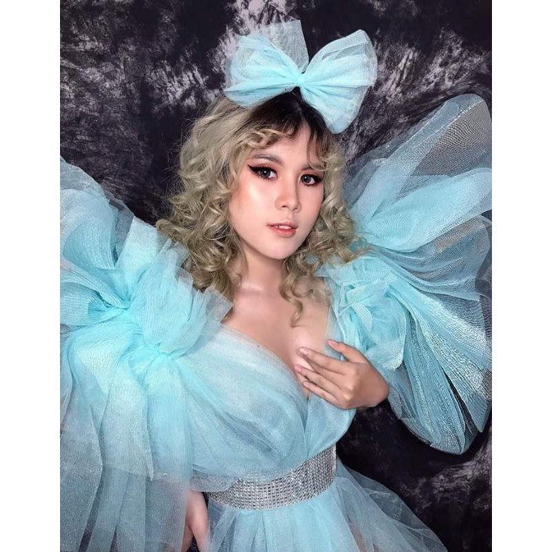 đầm chụp bầu voan lưới - chụp ảnh consept nghệ thuật