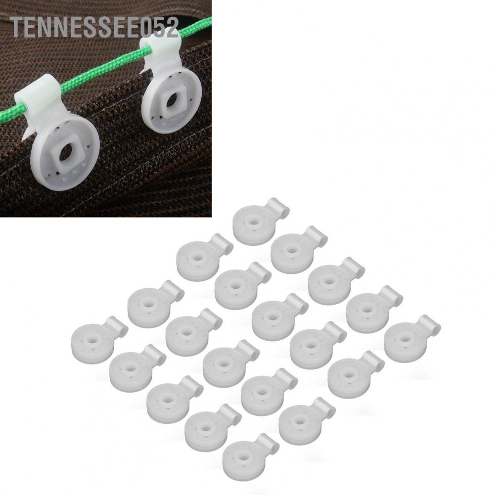 Tennessee052 20 cái Lưới che nắng Kẹp lưới hình tròn vải cố định phim trong nhà kính cho Lều Phụ kiện