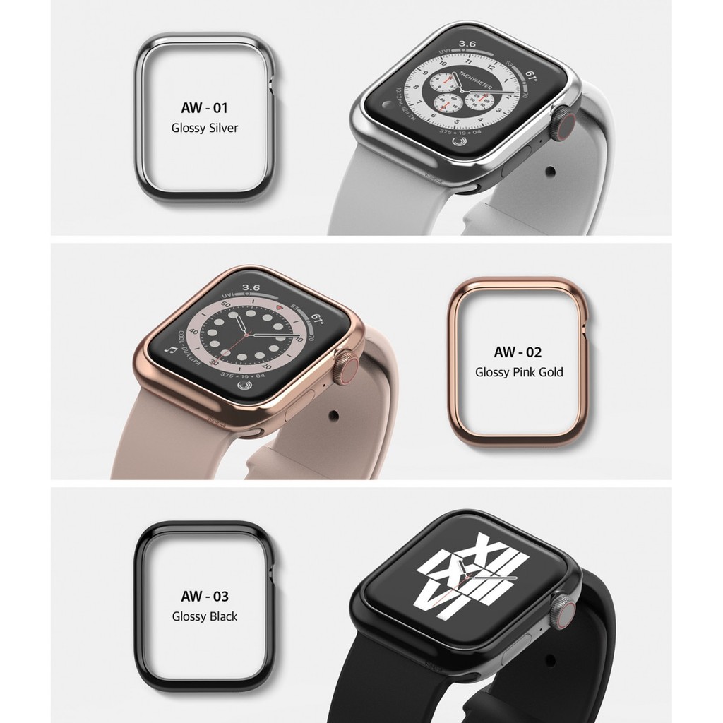 [ Chính hãng ] Ốp viền Bezel Styling dành cho Apple Watch 4/5/6/SE - Hãng Ringke