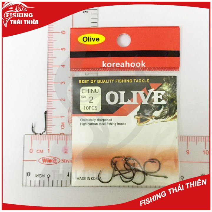 Lưỡi câu cá Chinu Olive Korea