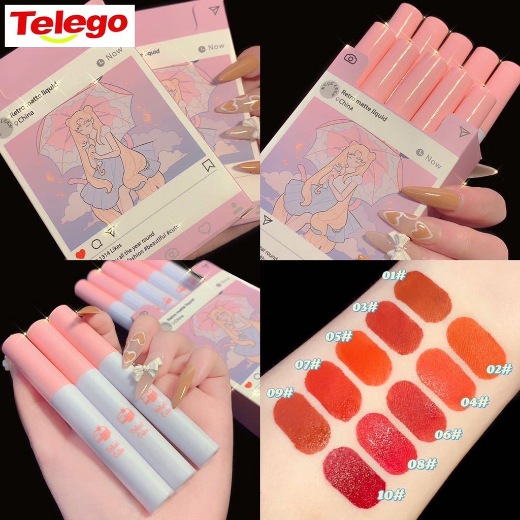 Set 10 Thỏi Son Lì Màu Sắc Tự Nhiên Thời Trang