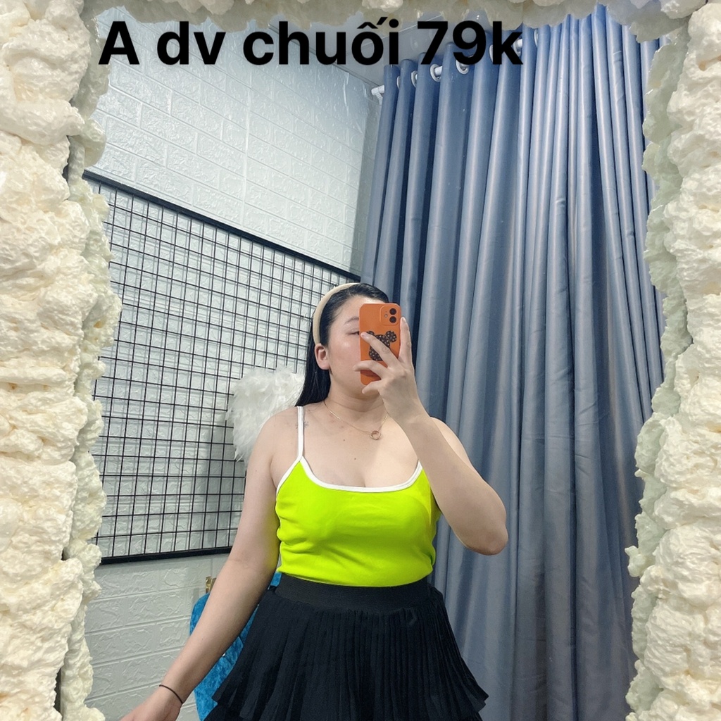 Áo dây bigsize(60 đến 95kg)béo bigsize,áo dây viền bigsize có mút ngực mã dv