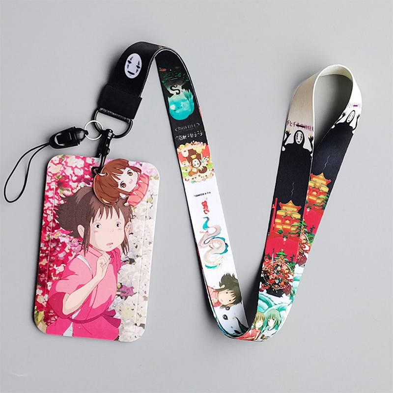 Tmdbyx Dây Đeo Điện Thoại/Thẻ ID/Chìa Khóa Họa Tiết Hoạt Hình Spirited Away Dễ Thương Mới