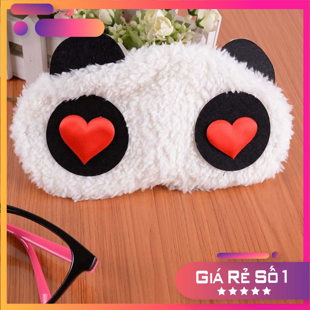 Combo 3 Tấm Bịt Mắt Ngủ Hình Gấu Panda
