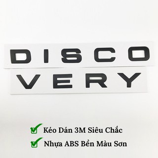Tem DISCOVERY chữ nổi trang trí xe hơi ô tô