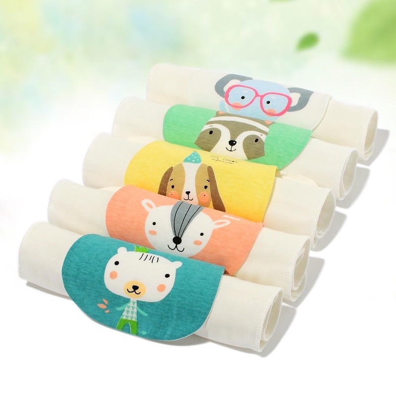 Khăn Thấm Mồ Hôi Lưng Cho Bé 6-36 Tháng Cotton, Khăn Lót Lưng Thấm Mồ Hôi Cho Bé