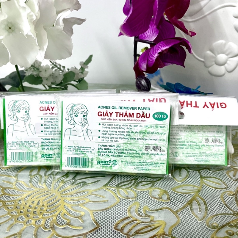 Giấy thấm dầu Acnes Oil Remover Paper (100 tờ)