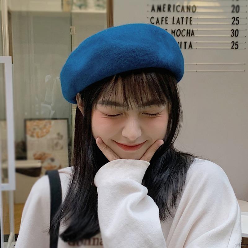 Mũ nồi màu trơn đơn giản thời trang Hàn Quốc dành cho nữ