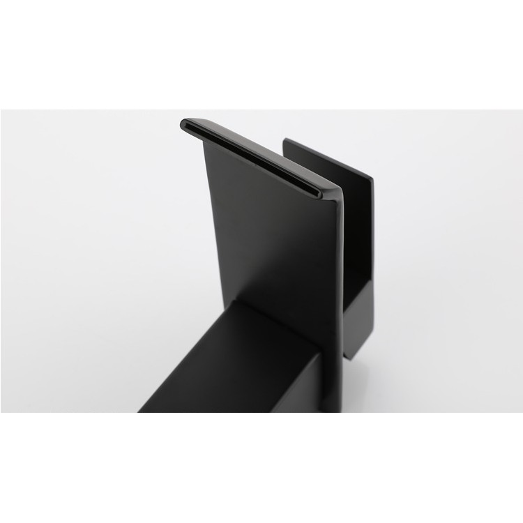 Vòi lavabo thấp nóng lạnh Inox đen vuông cao cấp MS3 | BigBuy360 - bigbuy360.vn