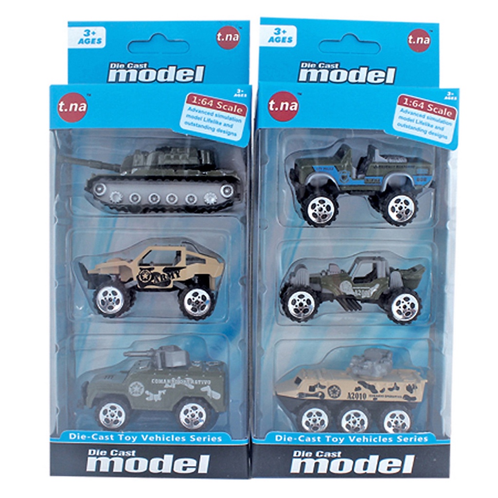 Đồ Chơi Bộ 3 xe mô hình kim loại TNA (1:64) TN-1018C