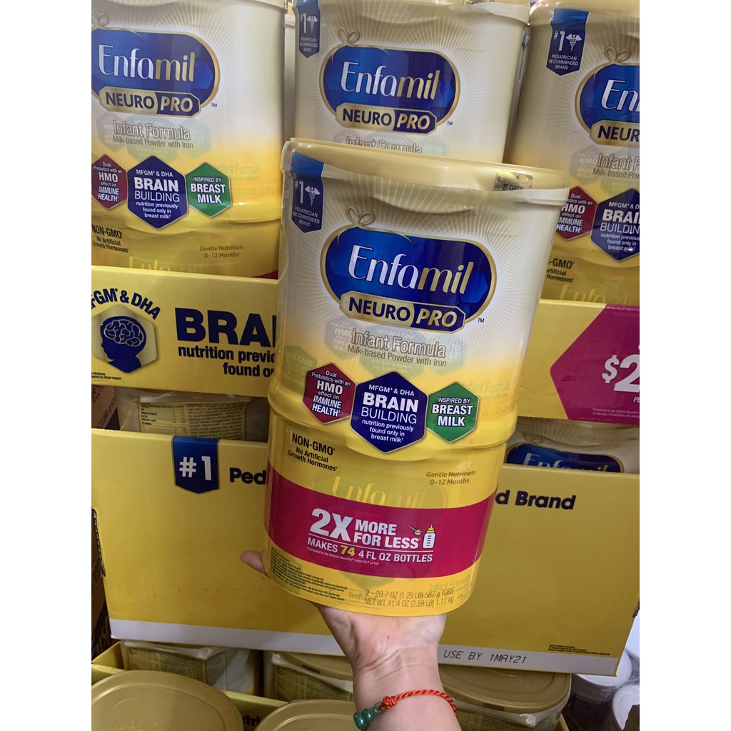 SỮA BỘT ENFAMIL NEURO PRO NON-GMO INFANT FORMULA - 587G (0 - 12 THÁNG) DATE : 05.2021