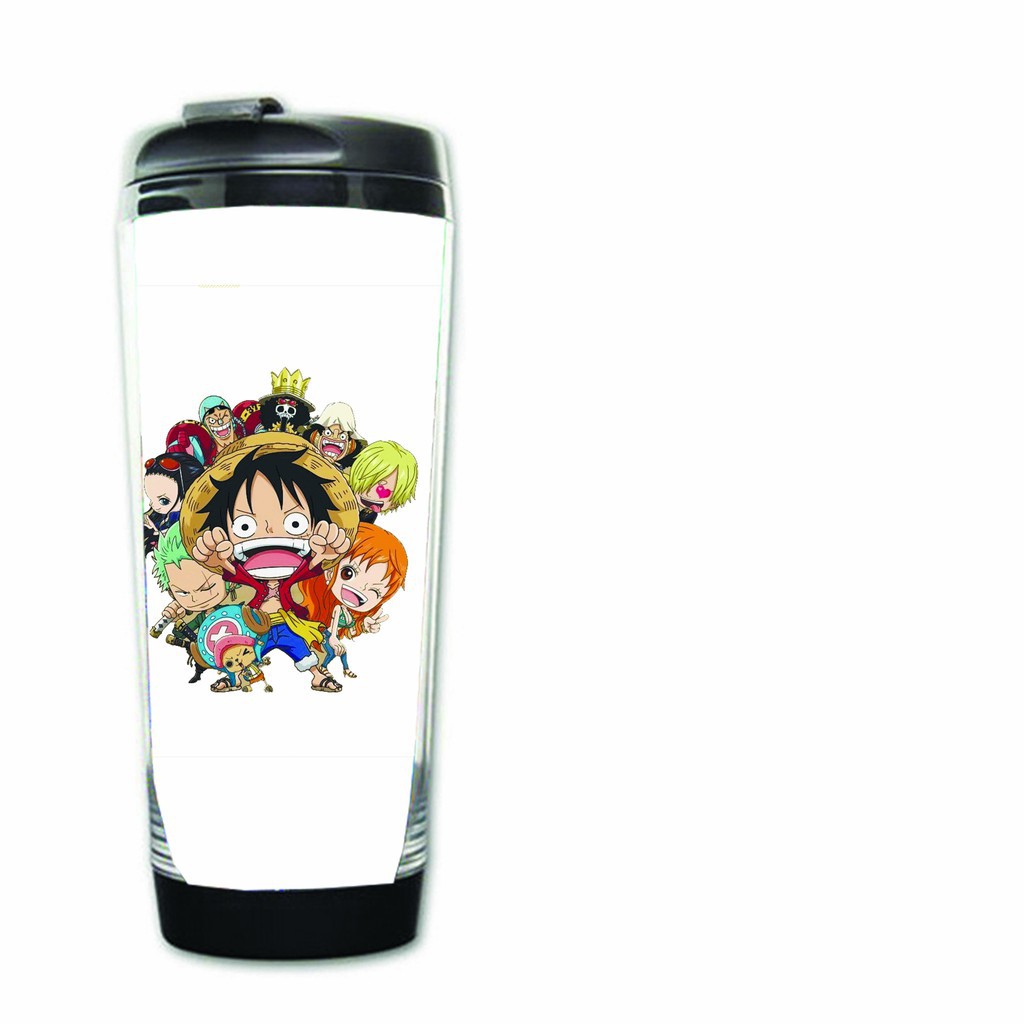 Bình nhựa đựng nước in hình ONE PIECE Đảo Hải Tặc mẫu chibi anime tiện lợi dễ thương xinh xắn