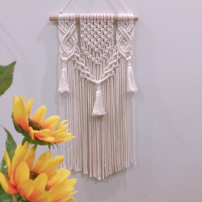 N10 mành treo tường tết macrame decor nội thất trang trí phòng cải tạo phòng treo trang trí