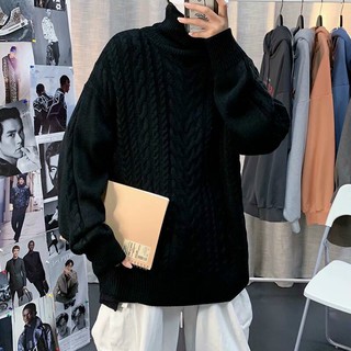 Áo Len Vặn Thừng Cổ Lọ Với Phong Cách Hàn Quốc Dành Cho Nam Và Nữ MEN ALN15