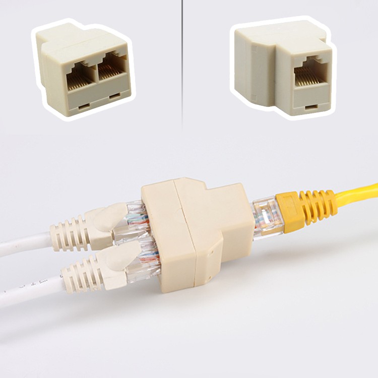 Combo 5 đầu chia mạng LAN RJ45 từ 1 ra 2 - Chia mạng RJ45 1 RA 2