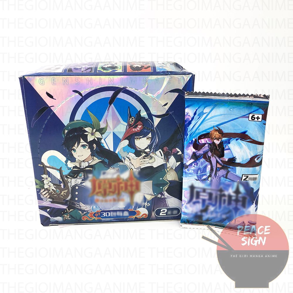 Set ảnh thẻ Genshin Impact card trò chơi nhân phẩm gacha anime game chibi