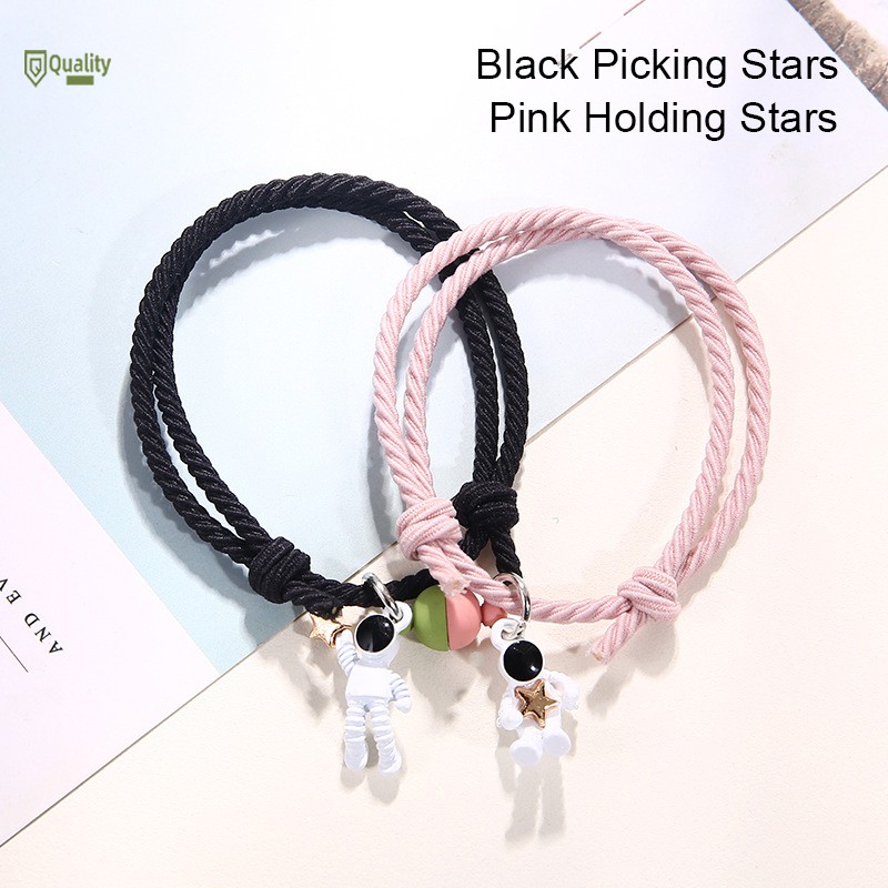 Set 2 Vòng Tay Nam Châm Mặt Hình Phi Hành Gia Thời Trang / Cặp vòng tay có nam châm thiết kế độc đáo thời trang cho các cặp đôi 2pcs | BigBuy360 - bigbuy360.vn