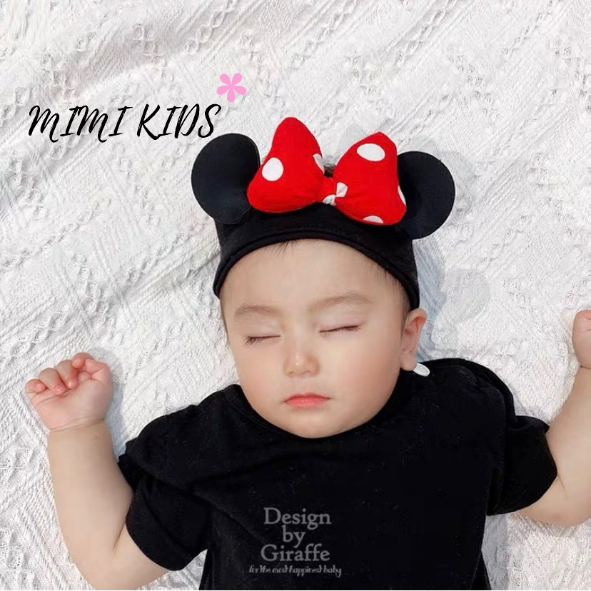 Băng đô bản to nơ Mickey Unisex cho bé Mimi Kids