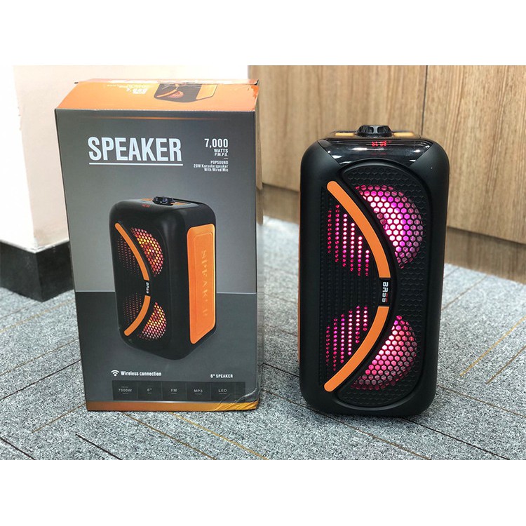 [FREESHIP] Loa Bluetooth Karaoke Công Suất Cực Lớn, Loa Xach Tay Mini SPEAKER 7000WATTS Kèm Mic 100k - BẢO HÀNH 1 Đổi 1