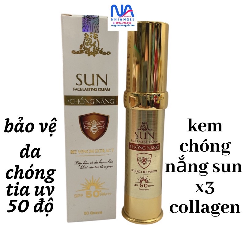 kem chóng nắng sun x3 bao vê da khỏi năng