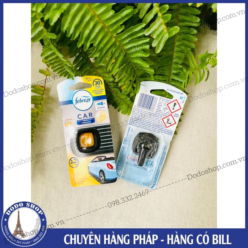 Nước hoa oto febreze của Pháp thơm mát, dễ chịu mang lại cảm giác thoải mái trong xe.