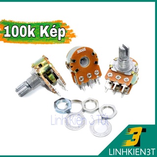 Biến trở ( Chiết áp ) WH148 100k kép