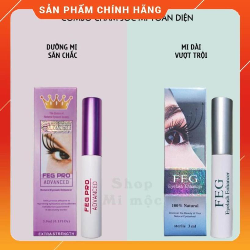 [ẢNH THẬT - VIDEO THẬT]  Dưỡng Mi FEG Eyelash Enhancer_ Combo Dài Dày Khỏe Ngăn Gãy Rụng(3ml).