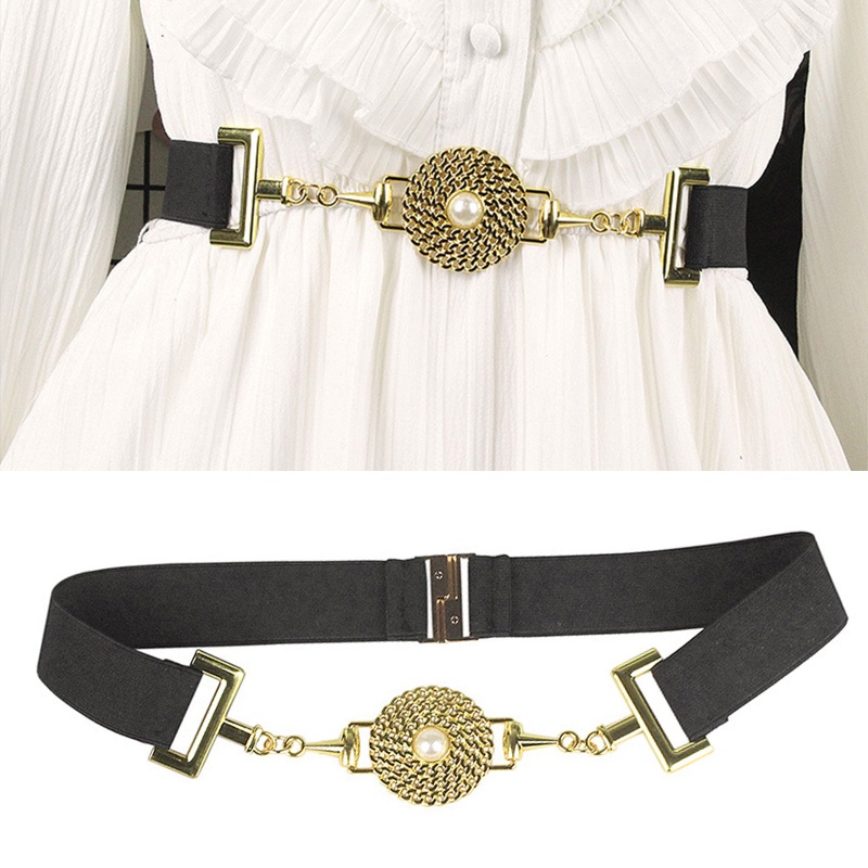 Thắt Lưng Polyester Mỏng Co Giãn Phong Cách Cổ Điển Cho Nữ