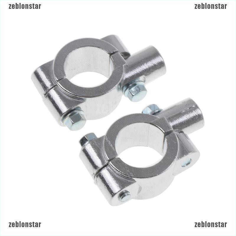 ❤Bộ 2 Kẹp Gương Chiếu Hậu 7 / 8 10mm Chất Lượng Cao Cho Xe Mô Tô