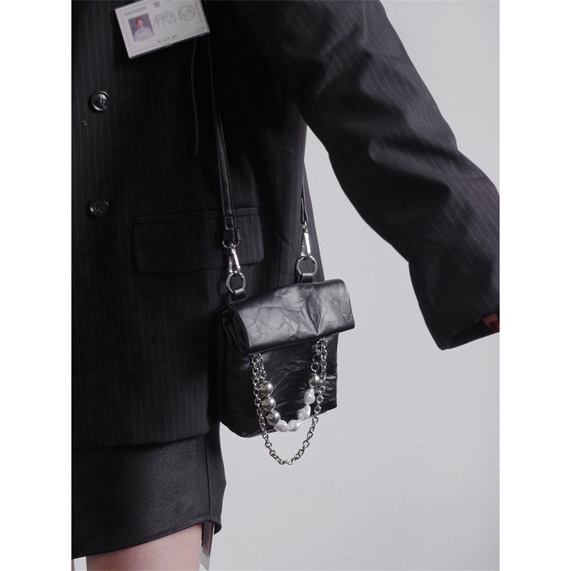 Túi Đeo Chéo Mini Đựng Điện Thoại Thiết Kế Kiểu Giấy kraft Thời Trang Y2K