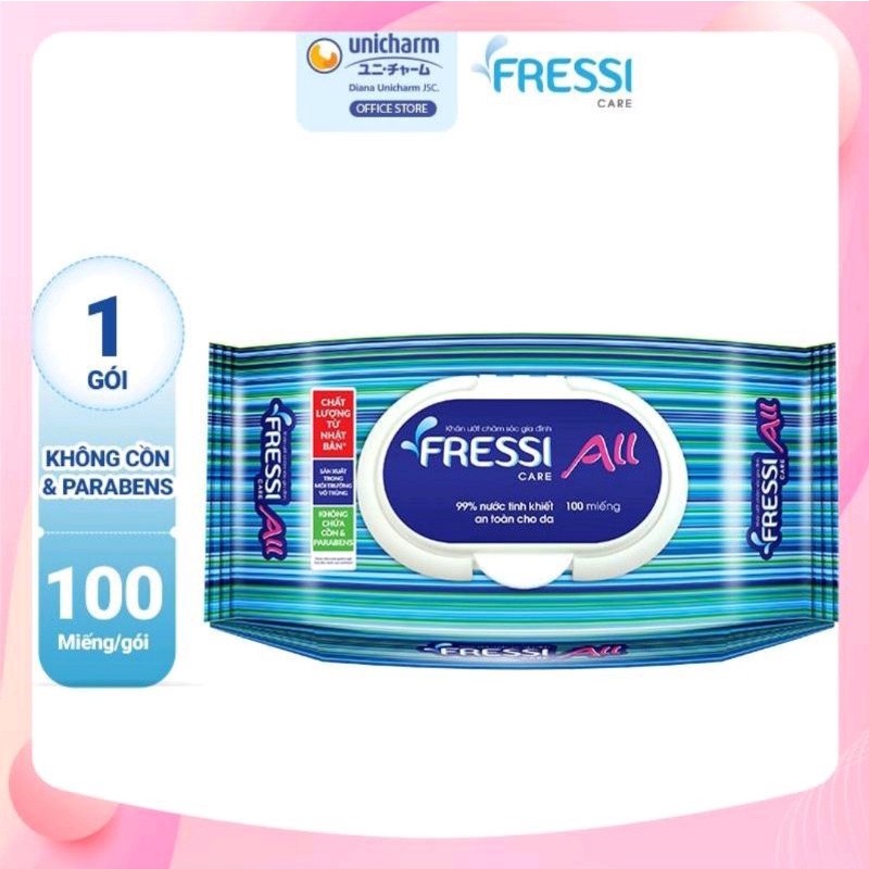 Khăn ướt Fressi Care All 100 tờ