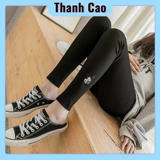 Quần Legging Cạp cao Len Tăm Co Dãn