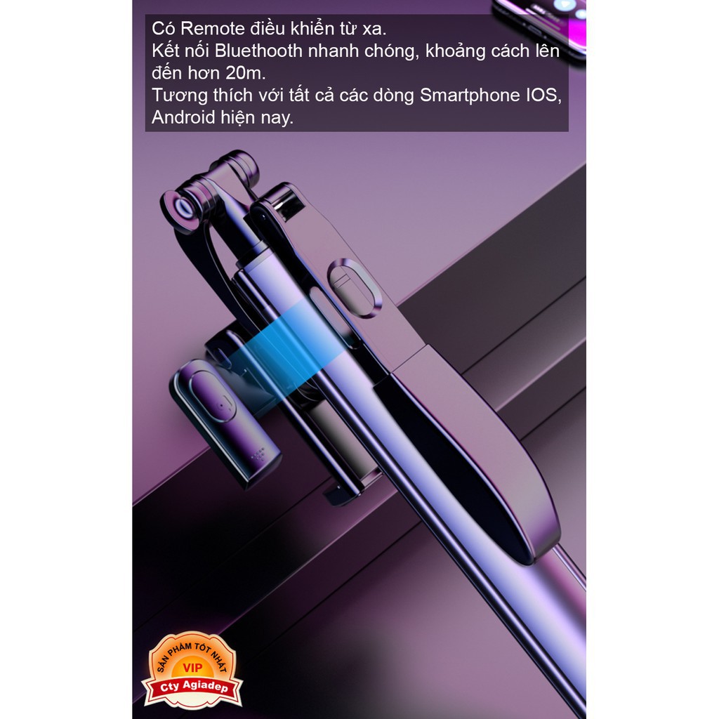 ∏✢✳Gậy chụp hình dài Siêu xịn, Siêu chắc, Có Gimbal Chống rung, Gậy tự sướng selfie livestream tripod - C | BigBuy360 - bigbuy360.vn