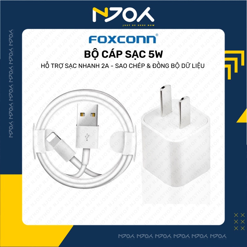 Bộ Cáp Sạc Foxconn Dành Cho Ip5 5s 6 6 Plus 6s Plus 7 Plus 8 Plus Xsmax X Xs 11 Pro Max