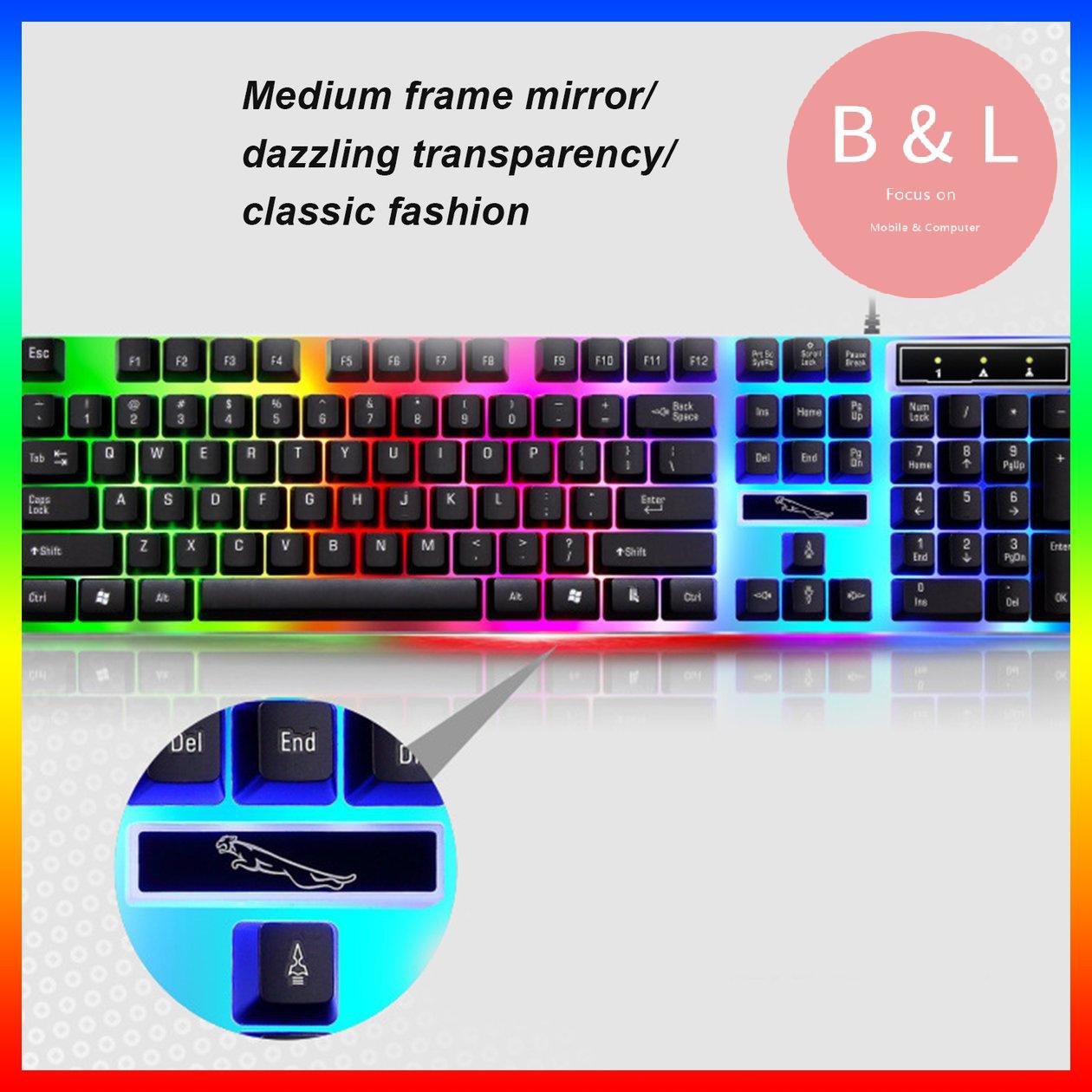 Bàn Phím Cơ Gaming G21 Có Đèn Nền Nhiều Màu