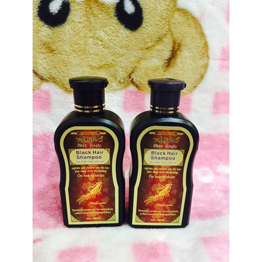 Bộ 2 gội là đen Black Hair Shampoo